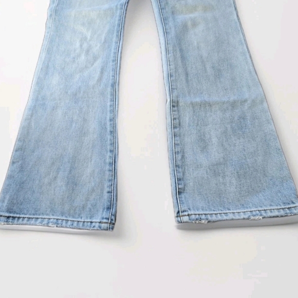 Celine Light Blue Wide Leg Distressed Jeans - Picture 4 of 16